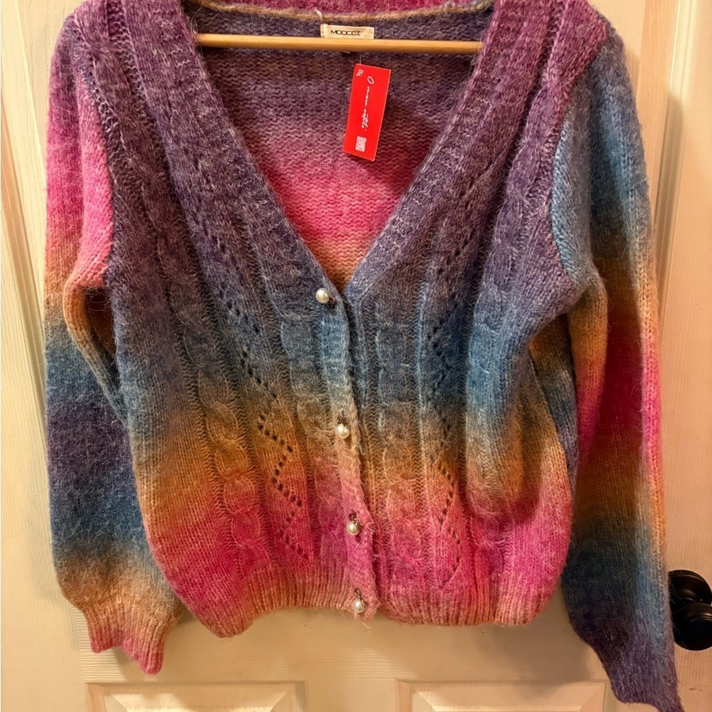 Moocci Gradient Knit Women's Sweater OS (TU) NWT!!